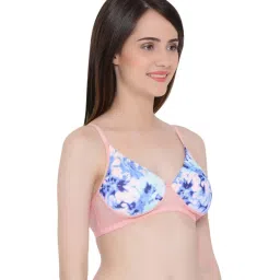 Clovia Pink Non-Wired Padded T-Shirt Bra image 4