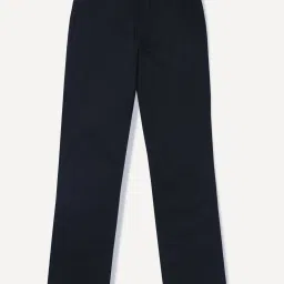 Gini & Jony Kids Black Cotton Regular Fit Trousers image 1