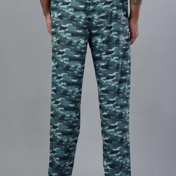 DON VINO Camouflage Printed Relaxed-Fit Pure Cotton Straight Lounge Pants image 3