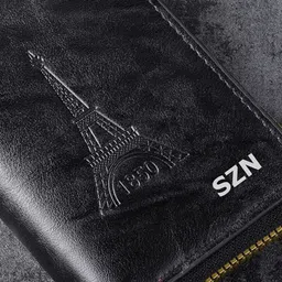 SZN Brown Anti-Theft Card Case with Cash Pockets image 3