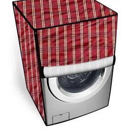 The Furnishing Tree Red PVC Washing Machine Cover-picture-13