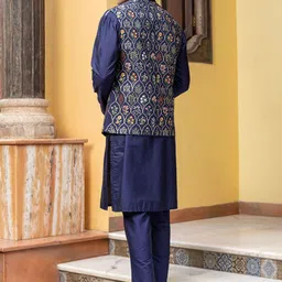 PATR Men Embroidered Nehru Jackets image 3