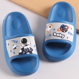 Oh! Pair Slip On Style Clogs Space Print - Navy Blue-picture-49