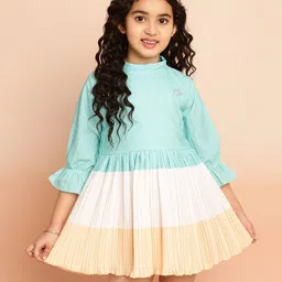 ISHTI Three Fourth Sleeves Pleated  Top - Multi Colour-picture-10