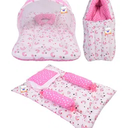 Babytoons Baby Bedding Set Combo for New Born Sleeping Products (0-6 Months, Pink)-picture-23