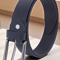 The Roadster Lifestyle Co Men Textured Leather Formal Belt-image-64
