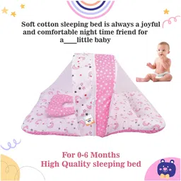 Babytoons Baby Bedding Set Combo for New Born Sleeping Products (0-6 Months, Pink) image 3