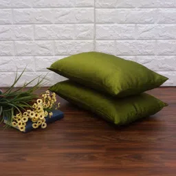 RoyalDeco Olive Green Set of 2 Rectangle Cushion Covers image 3