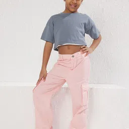 Trendyol Girls Cotton Regular Fit Trouser-image-95