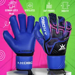 kobo Football / Soccer Goal Keeper Professional Gloves (Size-9.5) Goalkeeping Gloves image 2