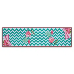 SEJ by Nisha Gupta Blue & White Table Runner - Set of 1 image 2