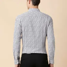 Allen Solly White Slim Fit Printed Shirt image 2