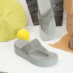 Elle Women's Grey Thong Sandals-picture-17