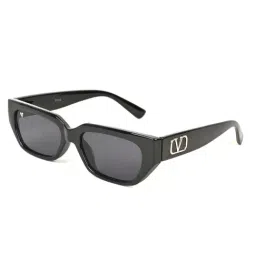Voyage Black Oval UV Protection Unisex Sunglasses-picture-31