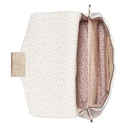 Guess Off White Jarson Logo Cross Body Bag image 4