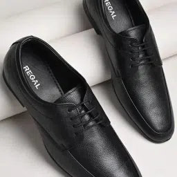 Regal Men's Black Derby Shoes-image-95