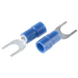 RS PRO Insulated Crimp Spade Connector 1.5 to 2.5 mm² 16 to 14 AWG M5 Vinyl Blue, 6139514-picture-17