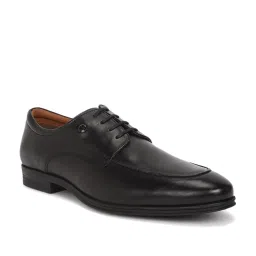 Louis Philippe Men's Black Derby Shoes image 2