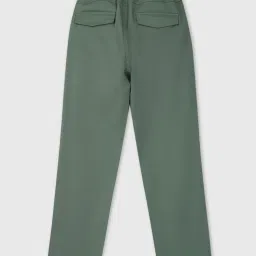 Palm Tree Kids Green Cotton Regular Fit Trousers image 2