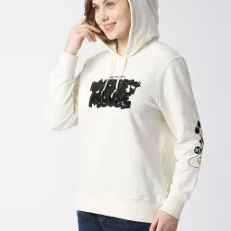 Pepe Jeans Off White Embellished Hoodie image 3