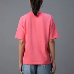 Bewakoof Pink Printed T-Shirt image 2