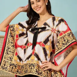 The Kaftan Company Black Print Top image 2