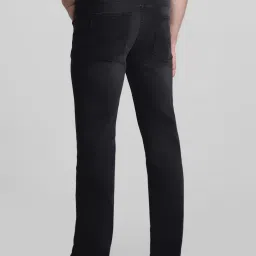 Jack & Jones Black Denim Cotton Regular Fit Jeans image 2