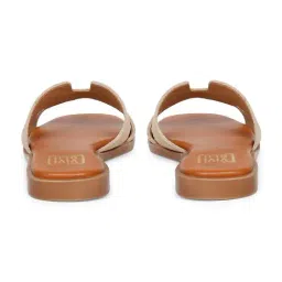 ViviBlu Women's Beige Slide Sandals image 5