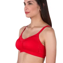 Candyskin Red Non Wired Non Padded T-Shirt Bra image 3