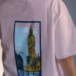 CORSICA Printed Round Neck Oversize T-shirt image 5