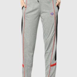 Vimal Jonney Grey Stripes Print Track Pants-image-109