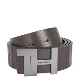 Tommy Hilfiger Barbary Brown Leather Reversible Belt for Men-picture-12