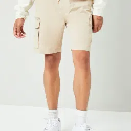 Forever 21 Beige Regular Fit Cargo Shorts-picture-17