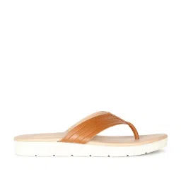 Bata Women's Tan Thong Sandals image 2