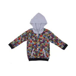 Bodycare Kids Grey & Green Cotton Printed Full Sleeves Mickey & Friends Sweatshirt-image-7
