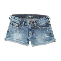 Pepe Jeans Kids Blue Cotton Regular Fit Shorts-image-37