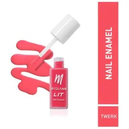 MyGlamm Lit Matte Nail Enamel Twerk - 7 ml image 2