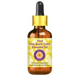 Deve Herbes Pure Holy Basil Essential Oil with Glass Dropper - 50 ml-picture-11
