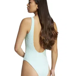 Adidas Turquoise Regular Fit Textured Swimsuit image 2