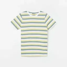 Fame Forever by Lifestyle Kids Multicolor Cotton Striped T-Shirt-picture-24