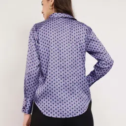 Fablestreet Blue Printed Casual Shirts image 2