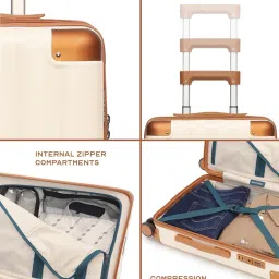 Assembly Beige Small Hardsided Cabin Trolley Bag image 2