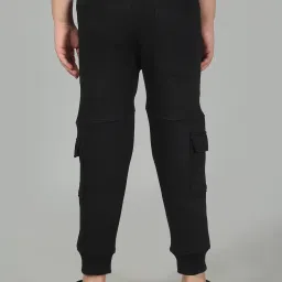 Cantabil Boy's Black Solid Casual Trackpants image 2