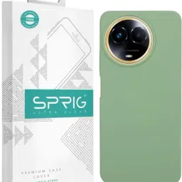 Sprig Liquid Silicone Back Cover for Realme Narzo 60X 5G (Green)-picture-16