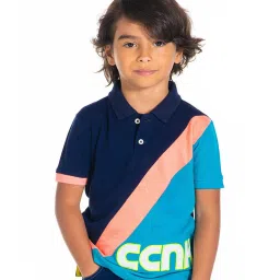 Cherry Crumble By Nitt Hyman Kids Multicolor Applique Pattern Polo T-Shirt image 1