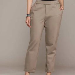 Label Ritu Kumar Beige Fitted Trousers-picture-49