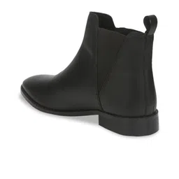 Truffle Collection Women Black Solid Heeled Boots image 2