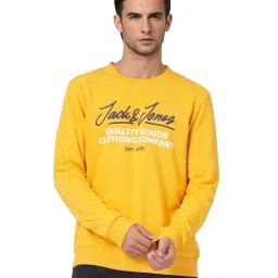 Jack & Jones Golden Yellow Printed Sweatshirt image 1