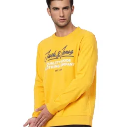 Jack & Jones Golden Yellow Printed Sweatshirt image 3