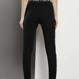 Calvin Klein Ck Black Solid Slim Fit Leggings image 2